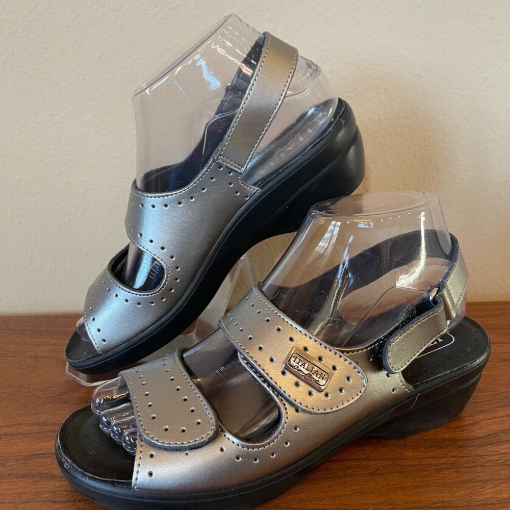 Italian Comfort Sandals Womens Size 7 Made in Italy NWOB